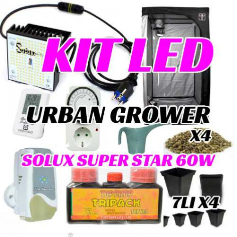 KIT LED CULTIVO URBAN GROWER SOLUX 60W		-36