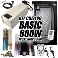 KIT CULTIVO INTERIOR BASIC 600W ARMARIO 120X120X200CM 